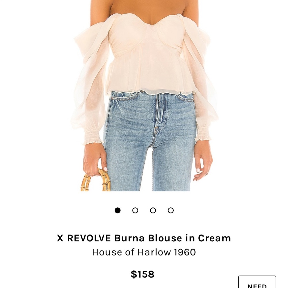 Revolve house of Harlow burna blouse.